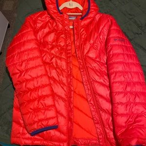 Pink Columbia puffer jacket